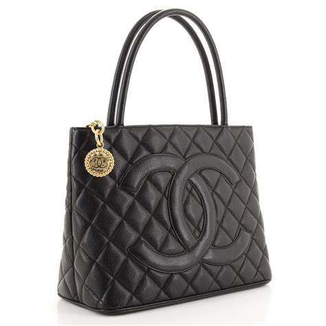 chanel medallion tote replica|chanel medallion tote quilted caviar.